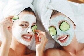 máscara facial para o rexuvenecemento da pel